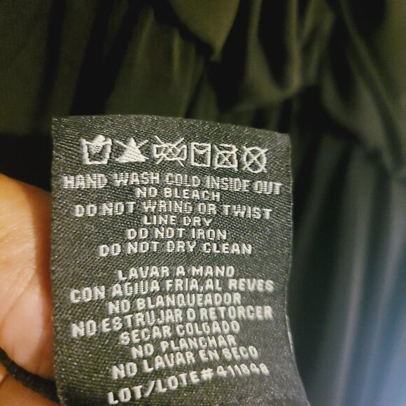 R&M Richards | Black & Taupe Lace Rouched Waist Cocktail Dress (Size 18W) - Picture 8 of 16